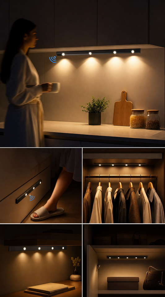 LED Motion Sensor Lamp for Indoor Lighting (One Set)