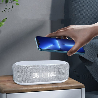 4-in-1 Night Lamp Alarm Clock with Wireless Charger