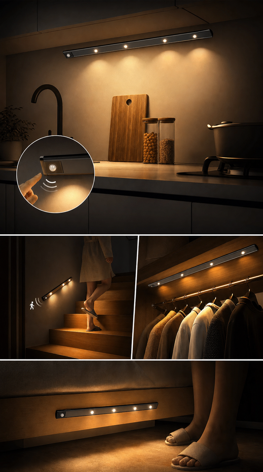 LED Motion Sensor Lamp for Indoor Lighting (One Set)